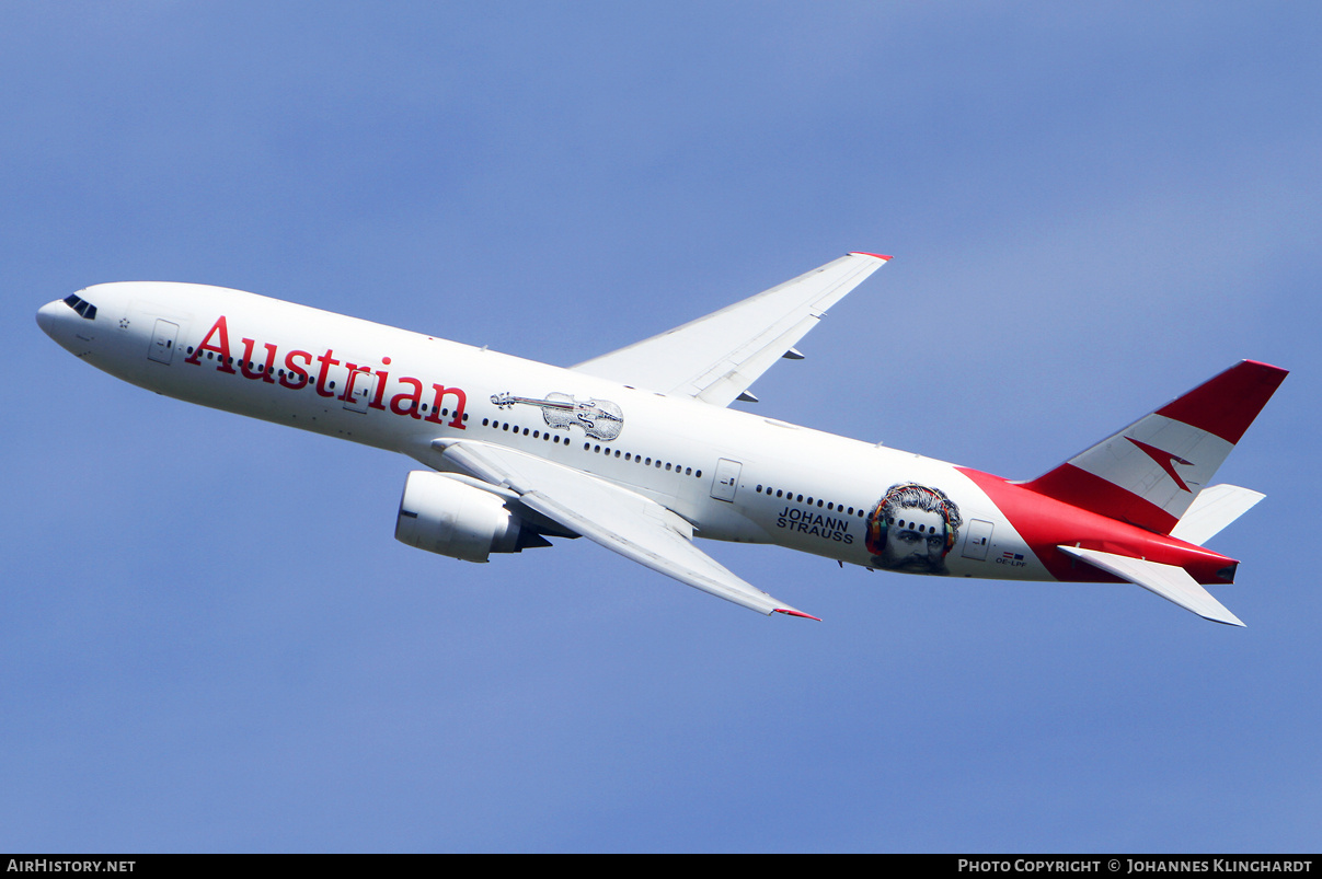 Aircraft Photo of OE-LPF | Boeing 777-2Q8/ER | Austrian Airlines | AirHistory.net #798982