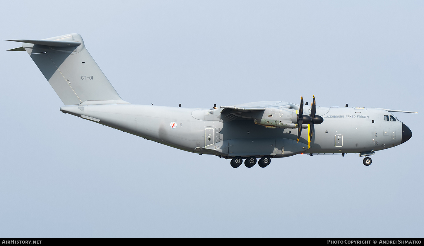 Aircraft Photo of CT-01 | Airbus A400M Atlas | Luxembourg - Air Force | AirHistory.net #799017