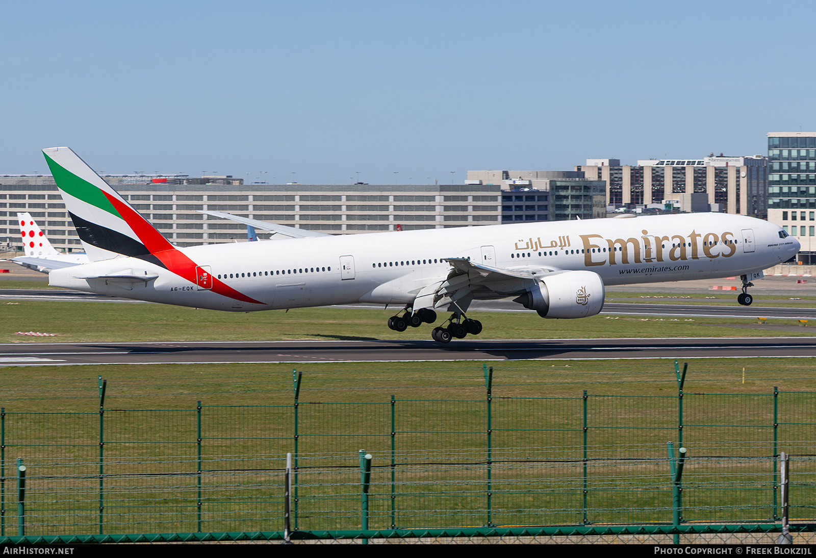 Aircraft Photo of A6-EQK | Boeing 777-300/ER | Emirates | AirHistory.net #799143