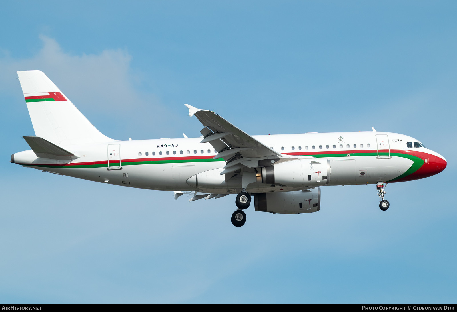Aircraft Photo of A4O-AJ | Airbus ACJ319 (A319-115/CJ) | Oman Government | AirHistory.net #799152