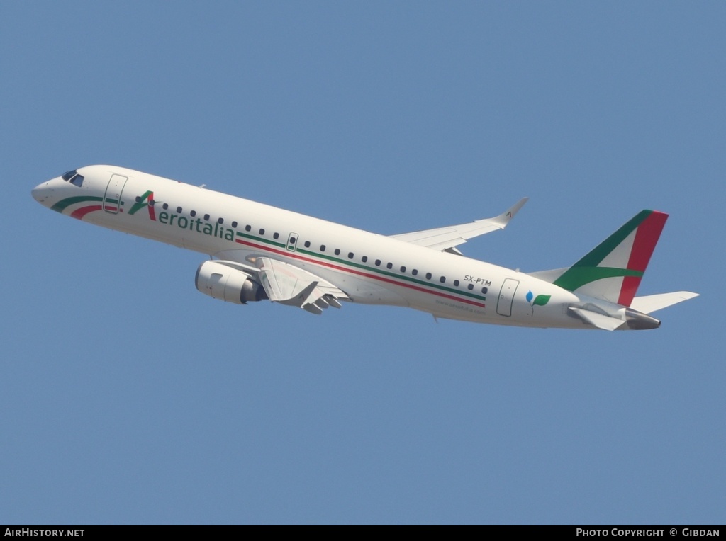 Aircraft Photo of SX-PTM | Embraer 190SR (ERJ-190-100SR) | Aeroitalia | AirHistory.net #799178