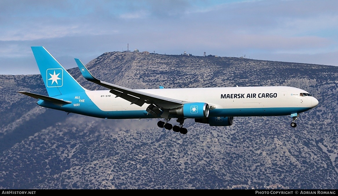 Aircraft Photo of OY-SYD | Boeing 767-3P6/ER(BDSF) | Maersk Air Cargo | AirHistory.net #799196