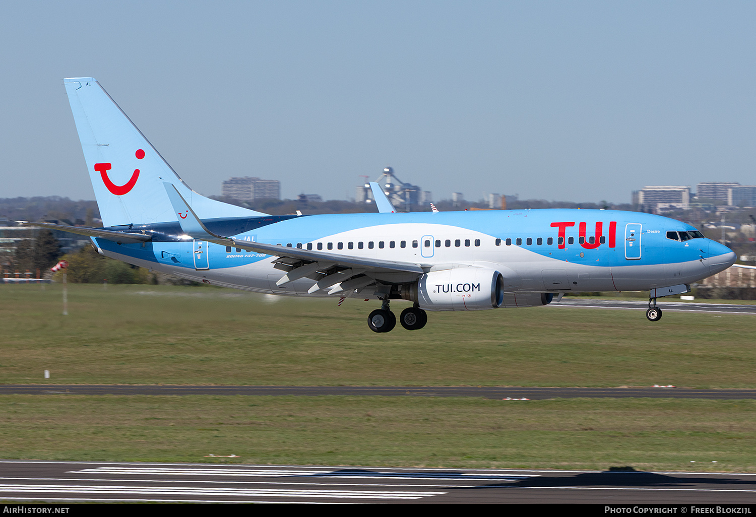 Aircraft Photo of OO-JAL | Boeing 737-7K2 | TUI | AirHistory.net #799200