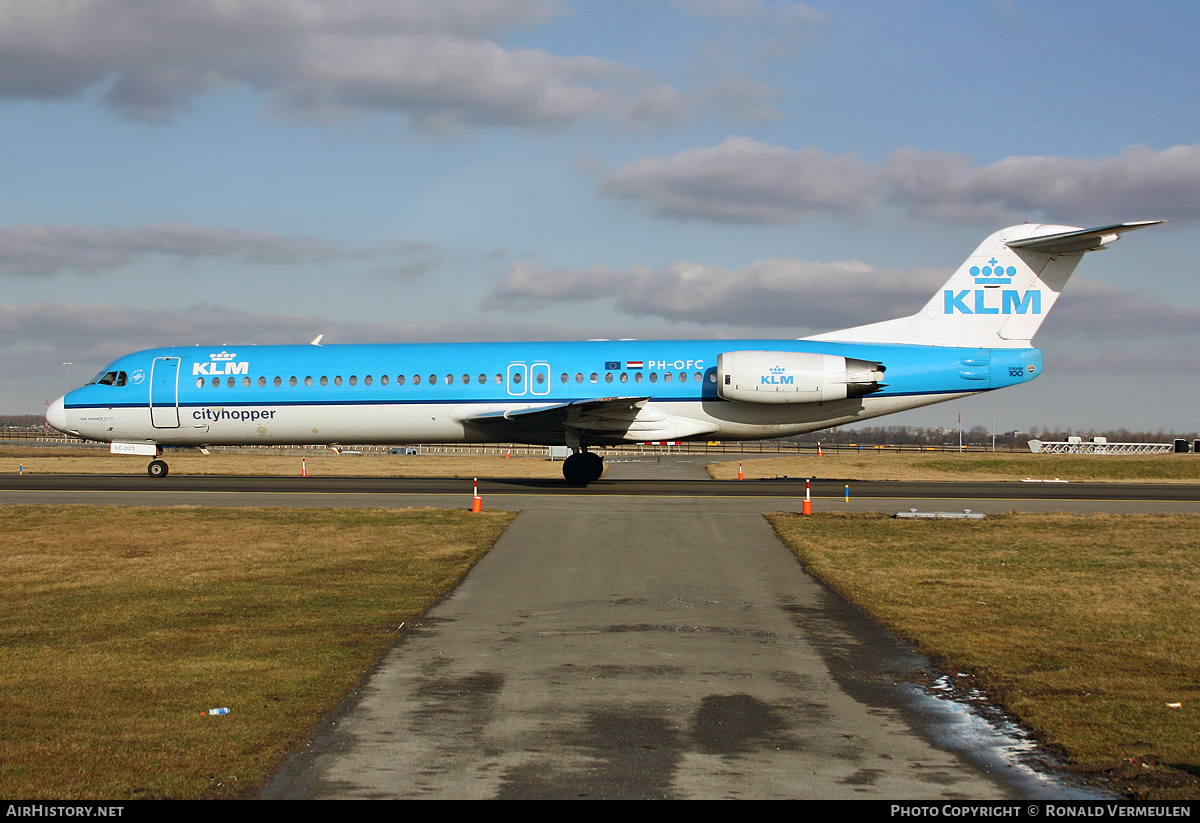 Aircraft Photo of PH-OFC | Fokker 100 (F28-0100) | KLM Cityhopper | AirHistory.net #799203