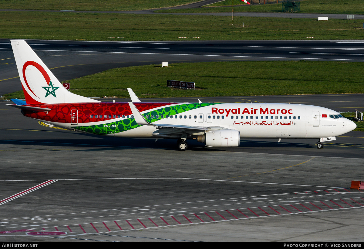 Aircraft Photo of CN-RNZ | Boeing 737-8B6 | Royal Air Maroc - RAM | AirHistory.net #799283