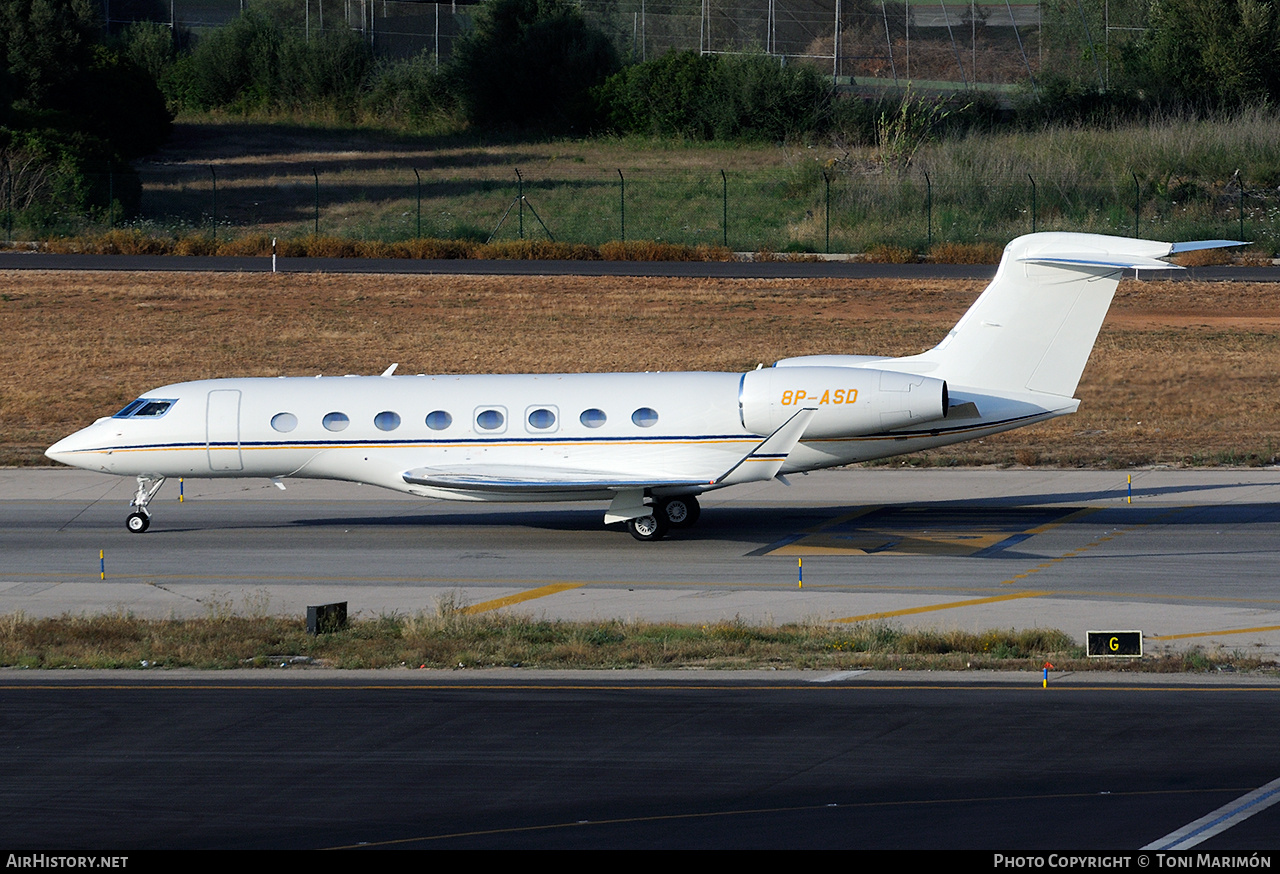 Aircraft Photo of 8P-ASD | Gulfstream Aerospace G650ER (G-VI) | AirHistory.net #799295