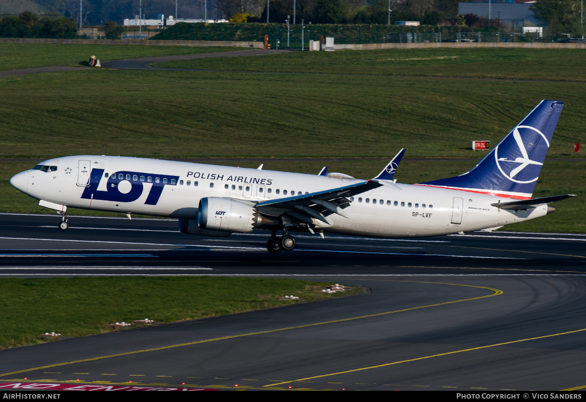 Aircraft Photo of SP-LVF | Boeing 737-8 Max 8 | LOT Polish Airlines - Polskie Linie Lotnicze | AirHistory.net #799303