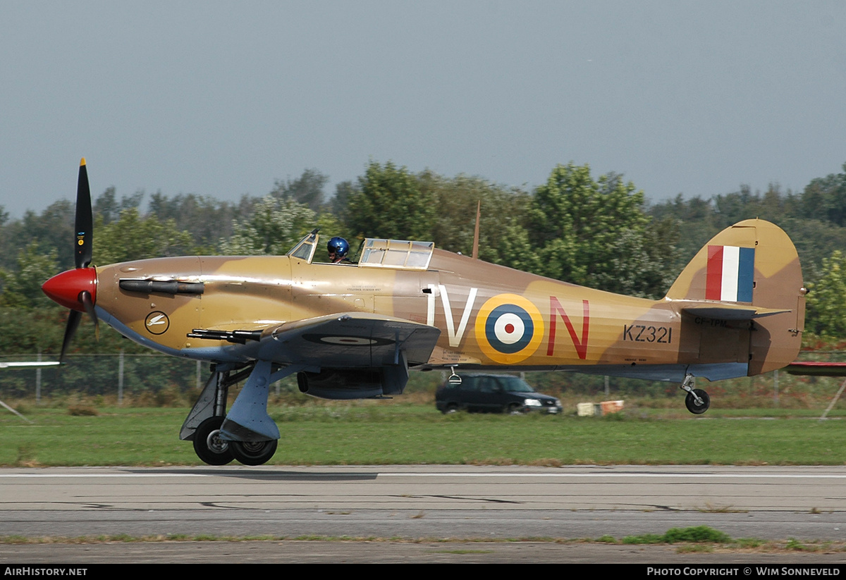 Aircraft Photo of CF-TPM / KZ321 | Hawker Hurricane Mk12 | UK - Air Force | AirHistory.net #799346