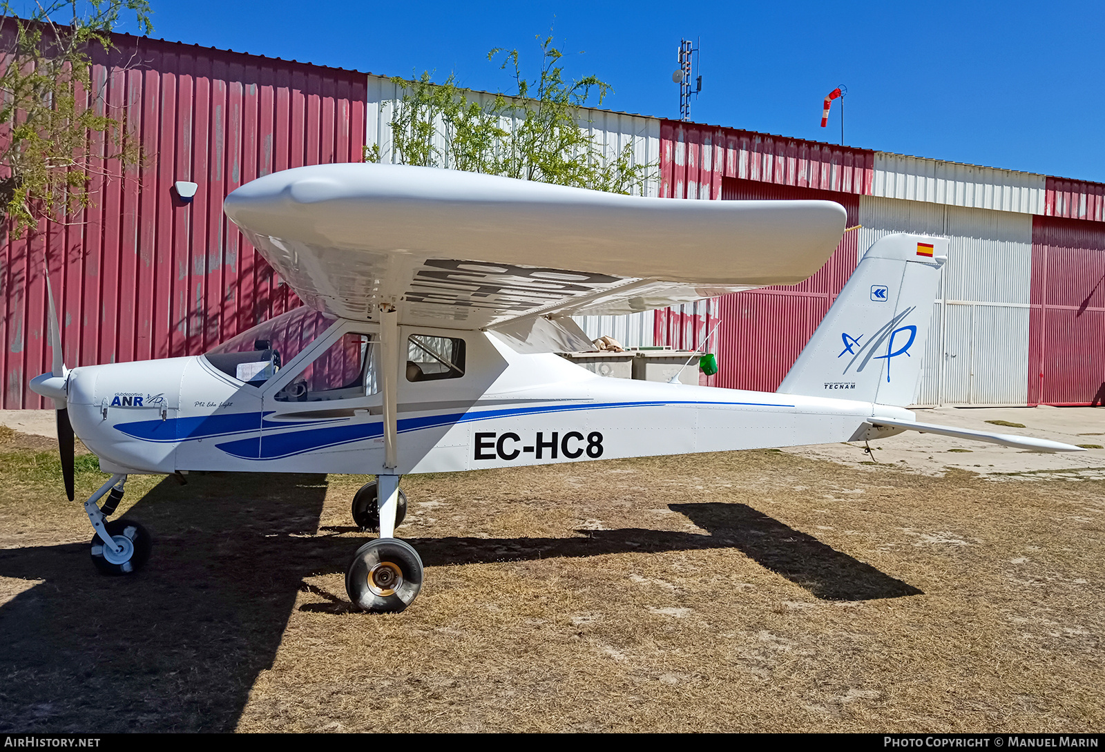 Aircraft Photo of EC-HC8 | Tecnam P-92 Echo | Club deportivo ANR - Air Navigation Race | AirHistory.net #799347