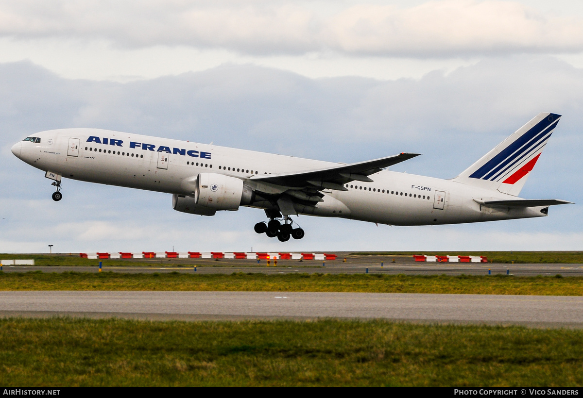 Aircraft Photo of F-GSPN | Boeing 777-228/ER | Air France | AirHistory.net #799373