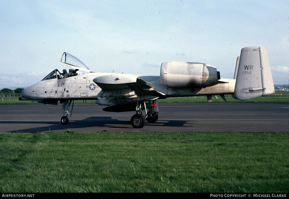 Aircraft Photo of 77-0252 / 77252 | Fairchild A-10A Thunderbolt II | USA - Air Force | AirHistory.net #799410