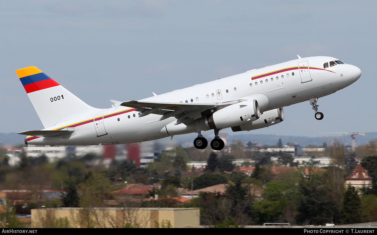 Aircraft Photo of 0001 | Airbus ACJ319 (A319-133/CJ) | Venezuela - Air Force | AirHistory.net #799453