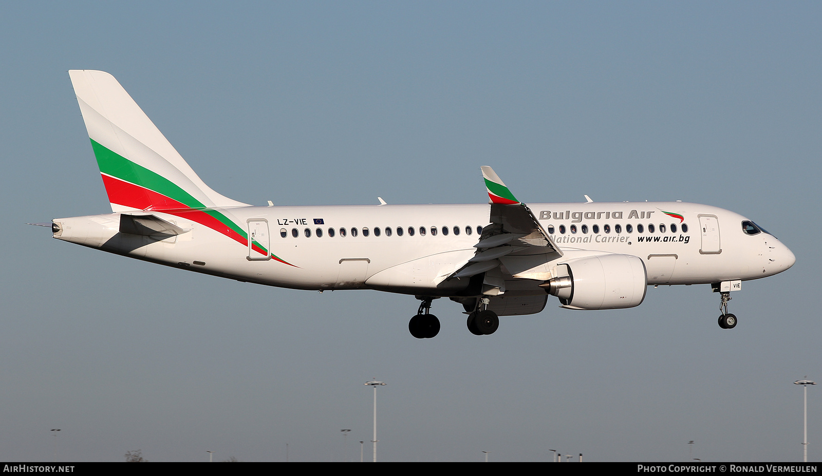 Aircraft Photo of LZ-VIE | Airbus A220-100 (BD-500-1A10) | Bulgaria Air | AirHistory.net #799457