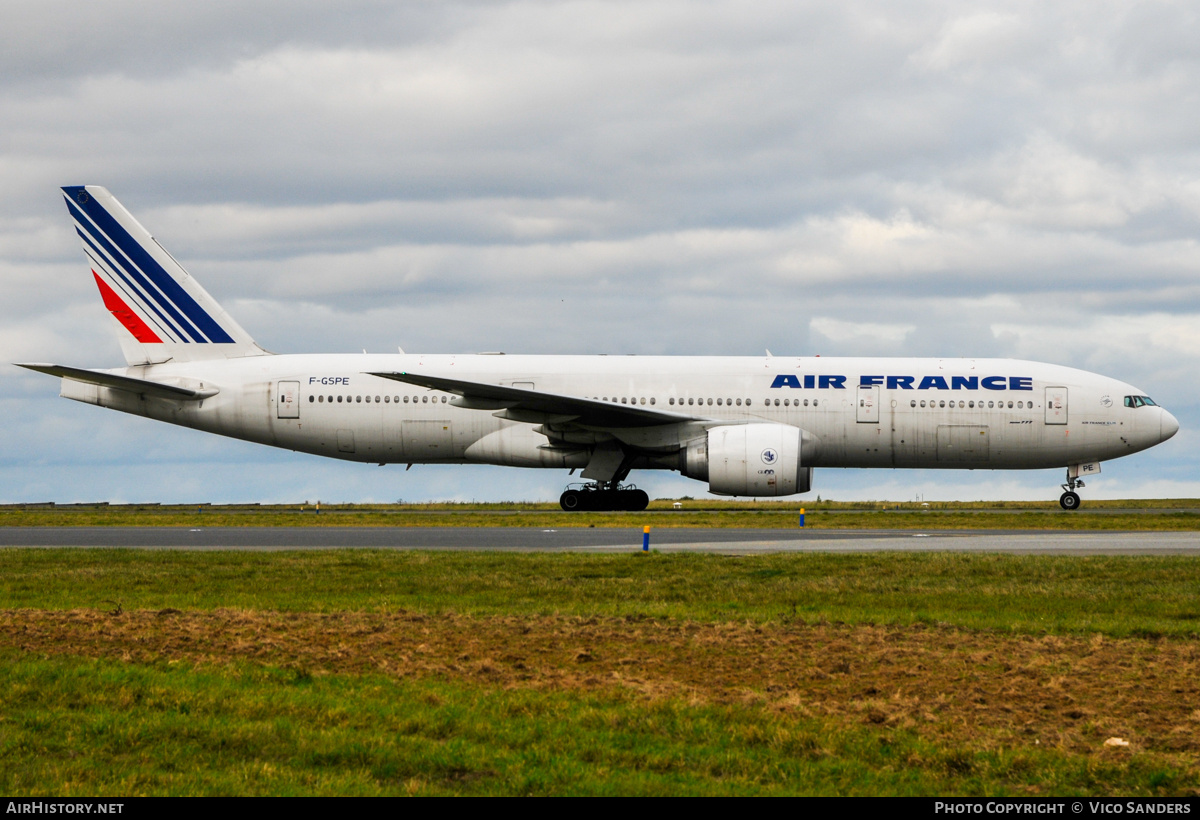 Aircraft Photo of F-GSPE | Boeing 777-228/ER | Air France | AirHistory.net #799463