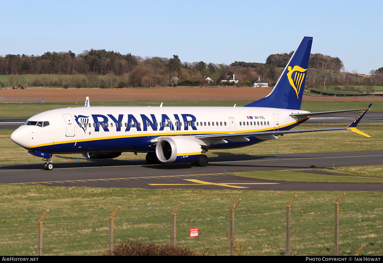 Aircraft Photo of 9H-VVL | Boeing 737-8200 Max 200 | Ryanair | AirHistory.net #799490