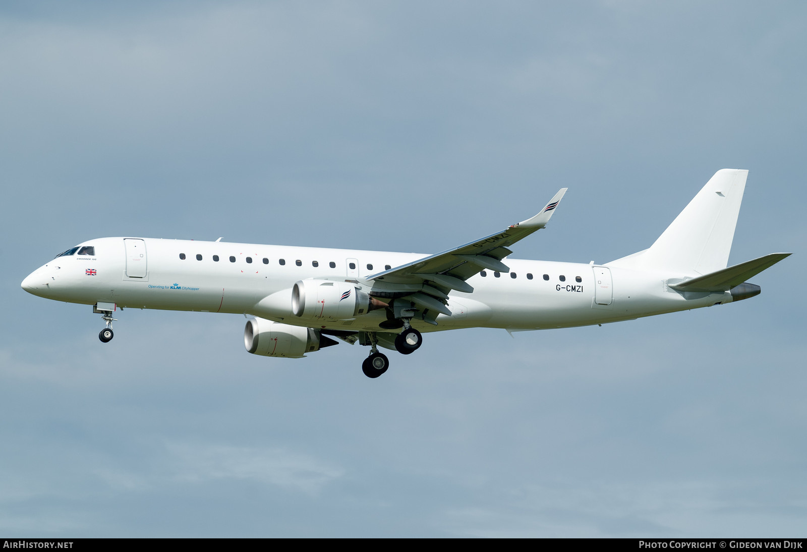 Aircraft Photo of G-CMZI | Embraer 190STD (ERJ-190-100STD) | KLM Cityhopper | AirHistory.net #799493