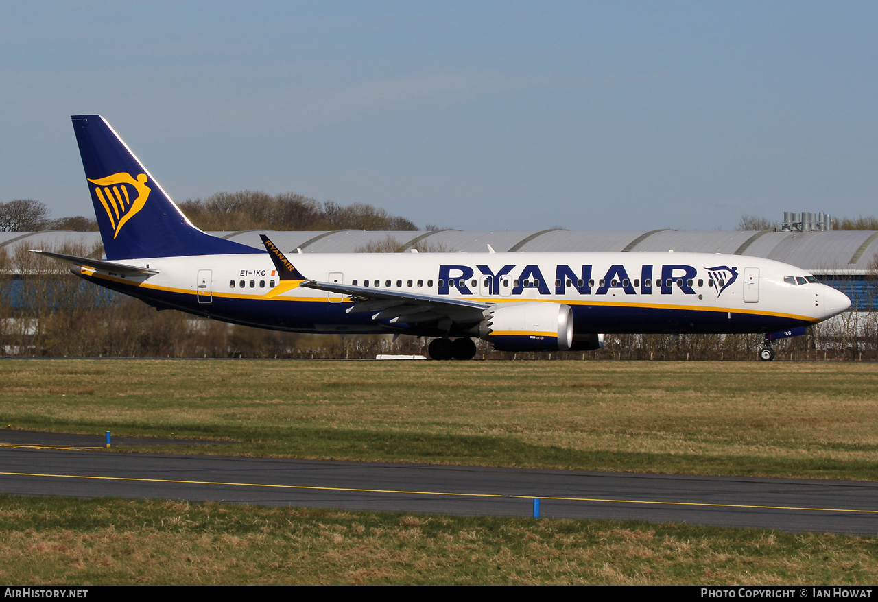 Aircraft Photo of EI-IKC | Boeing 737-8200 Max 200 | Ryanair | AirHistory.net #799515