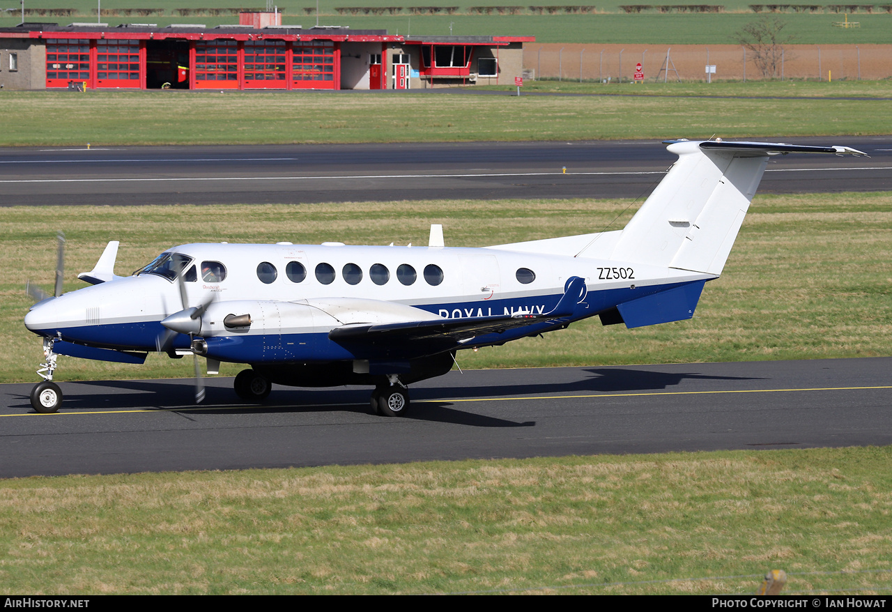 Aircraft Photo of ZZ502 | Hawker Beechcraft 350CER Avenger T1 (300C) | UK - Navy | AirHistory.net #799516