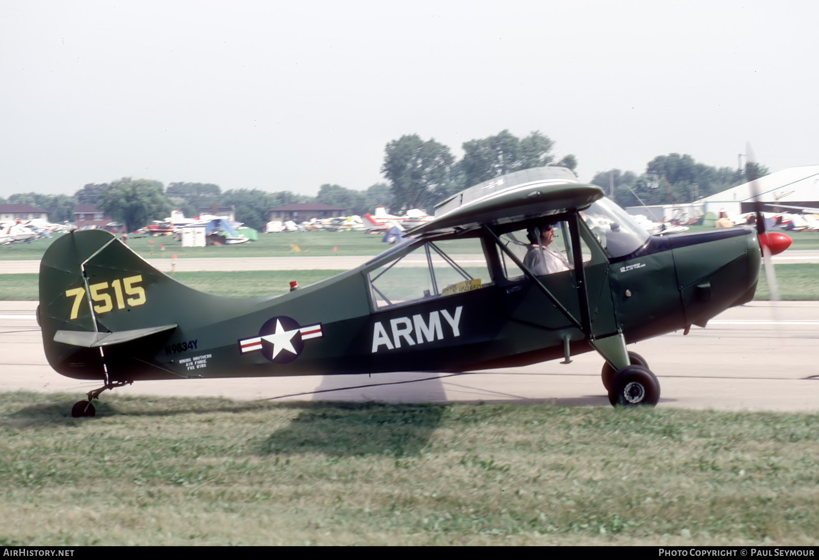 Aircraft Photo of N9834Y / 7515 | Champion 7GCB Challenger | Wrong Brothers Air Force Fox Wing | USA - Army | AirHistory.net #799530