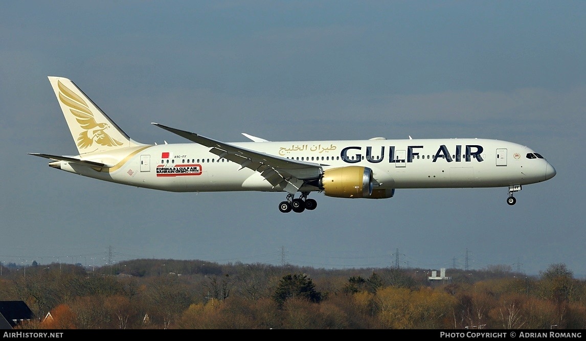 Aircraft Photo of A9C-FF | Boeing 787-9 Dreamliner | Gulf Air | AirHistory.net #799614