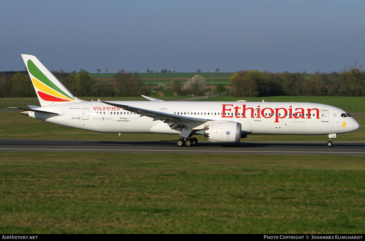 Aircraft Photo of ET-AYD | Boeing 787-9 Dreamliner | Ethiopian Airlines | AirHistory.net #799637