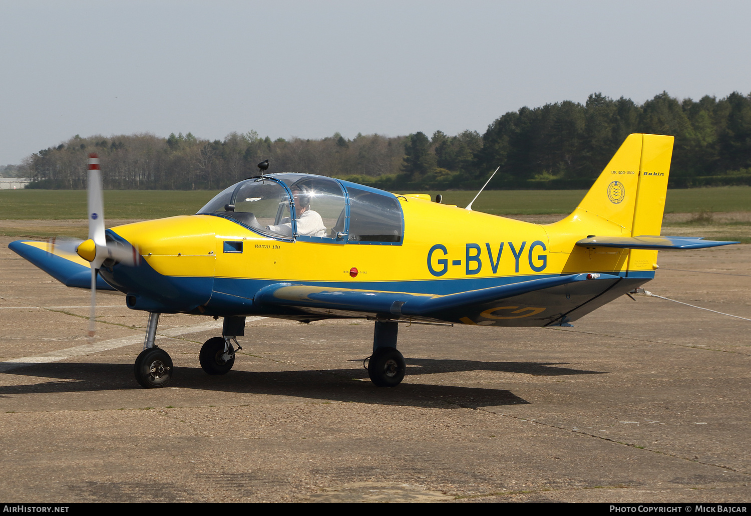 Aircraft Photo of G-BVYG | Robin DR-300-180R | AirHistory.net #799638
