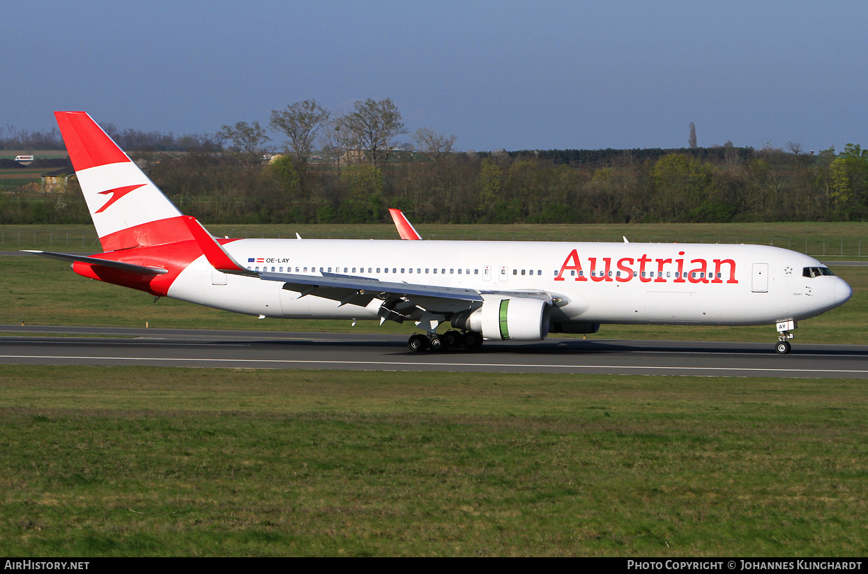 Aircraft Photo of OE-LAY | Boeing 767-3Z9/ER | Austrian Airlines | AirHistory.net #799661