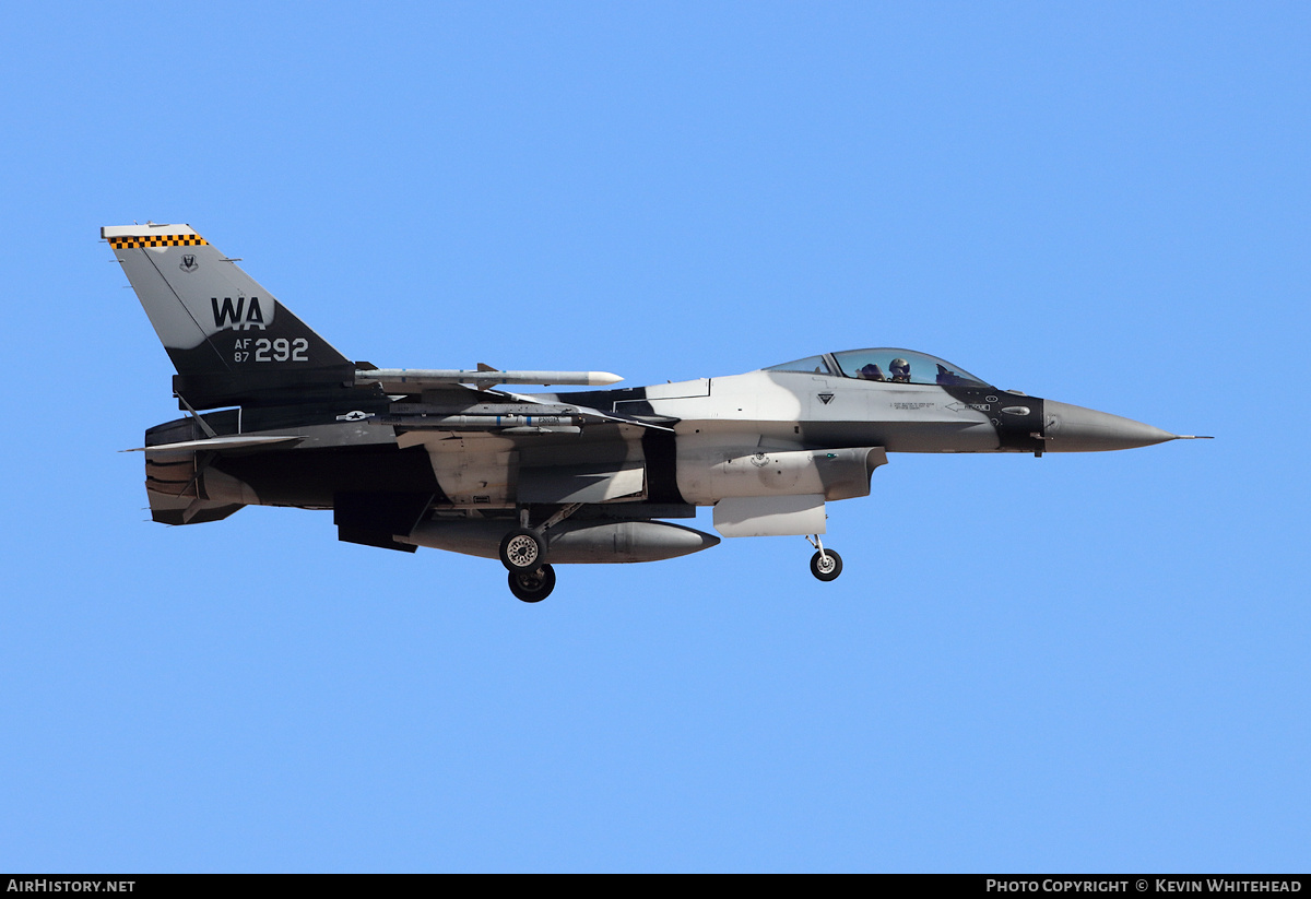 Aircraft Photo of 87-0292 / AF87-292 | General Dynamics F-16C Fighting Falcon | USA - Air Force | AirHistory.net #799686
