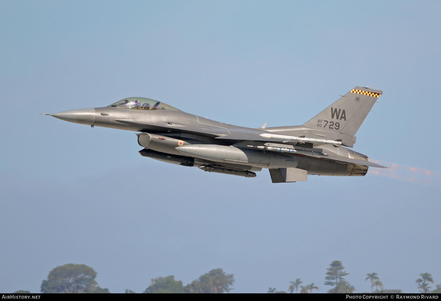 Aircraft Photo of 90-0729 / AF90 729 | General Dynamics F-16CG Fighting Falcon | USA - Air Force | AirHistory.net #799701