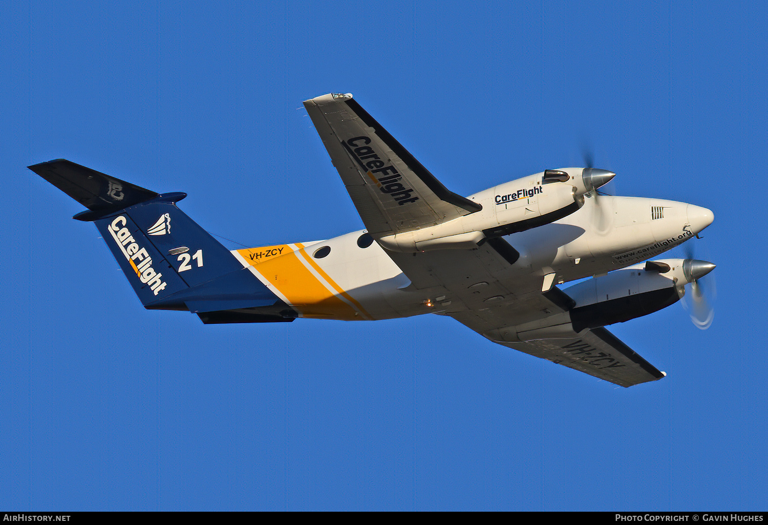 Aircraft Photo of VH-ZCY | Beech B200 Super King Air | CareFlight | AirHistory.net #799703