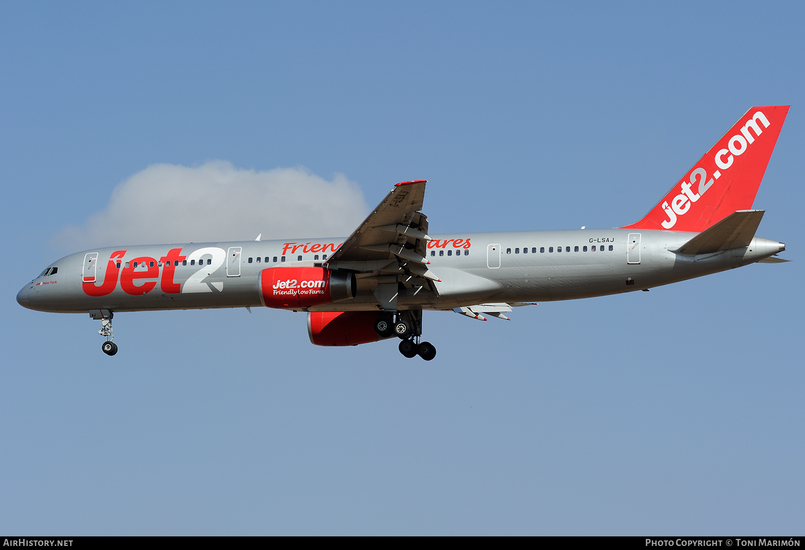 Aircraft Photo of G-LSAJ | Boeing 757-236 | Jet2 | AirHistory.net #799710