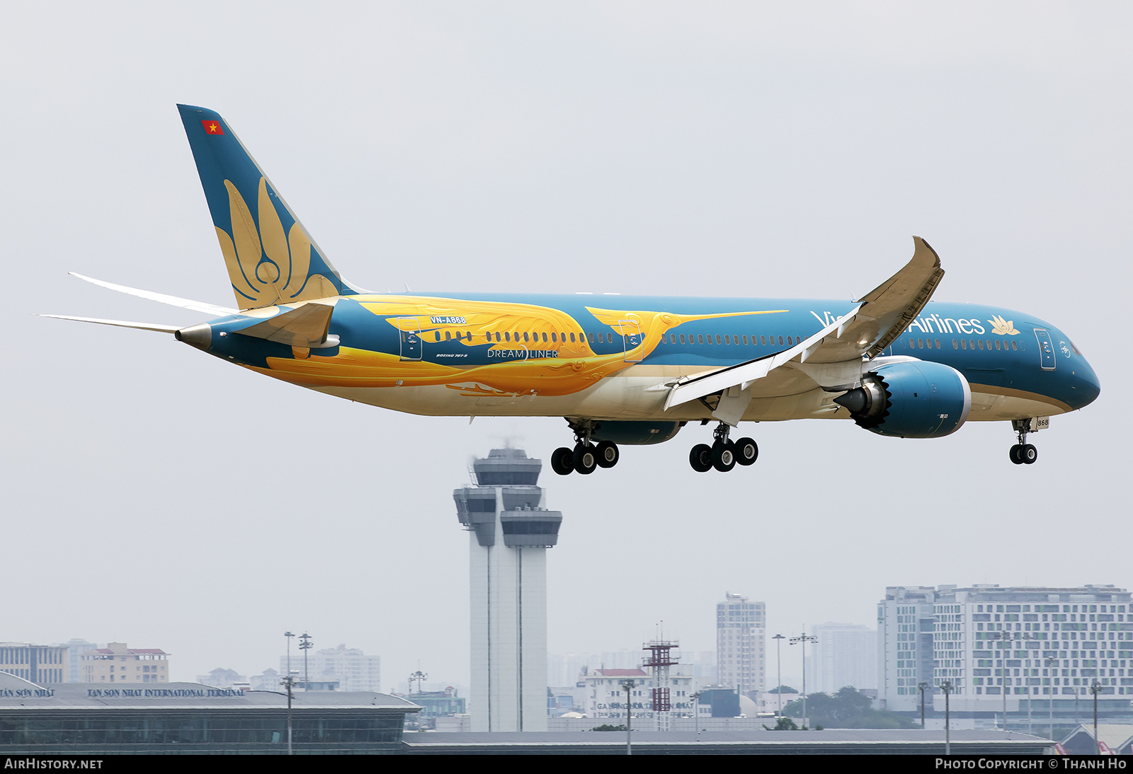 Aircraft Photo of VN-A868 | Boeing 787-9 Dreamliner | Vietnam Airlines | AirHistory.net #799736