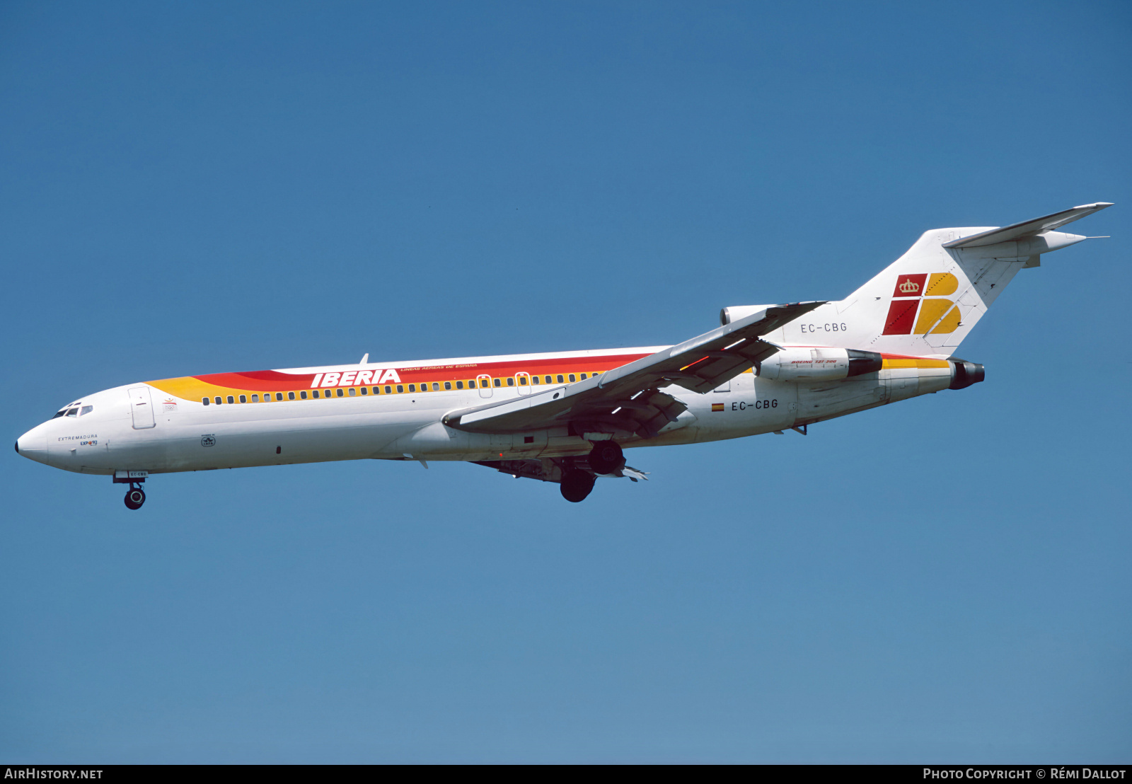 Aircraft Photo of EC-CBG | Boeing 727-256/Adv | Iberia | AirHistory.net #799853