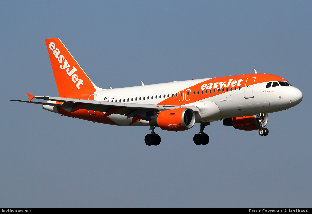 Aircraft Photo of G-EZGI | Airbus A319-111 | EasyJet | AirHistory.net #799871