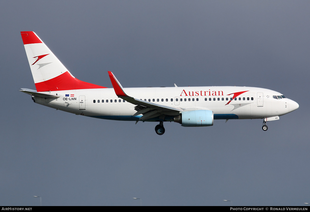 Aircraft Photo of OE-LNN | Boeing 737-7Z9 | Austrian Airlines | AirHistory.net #799898