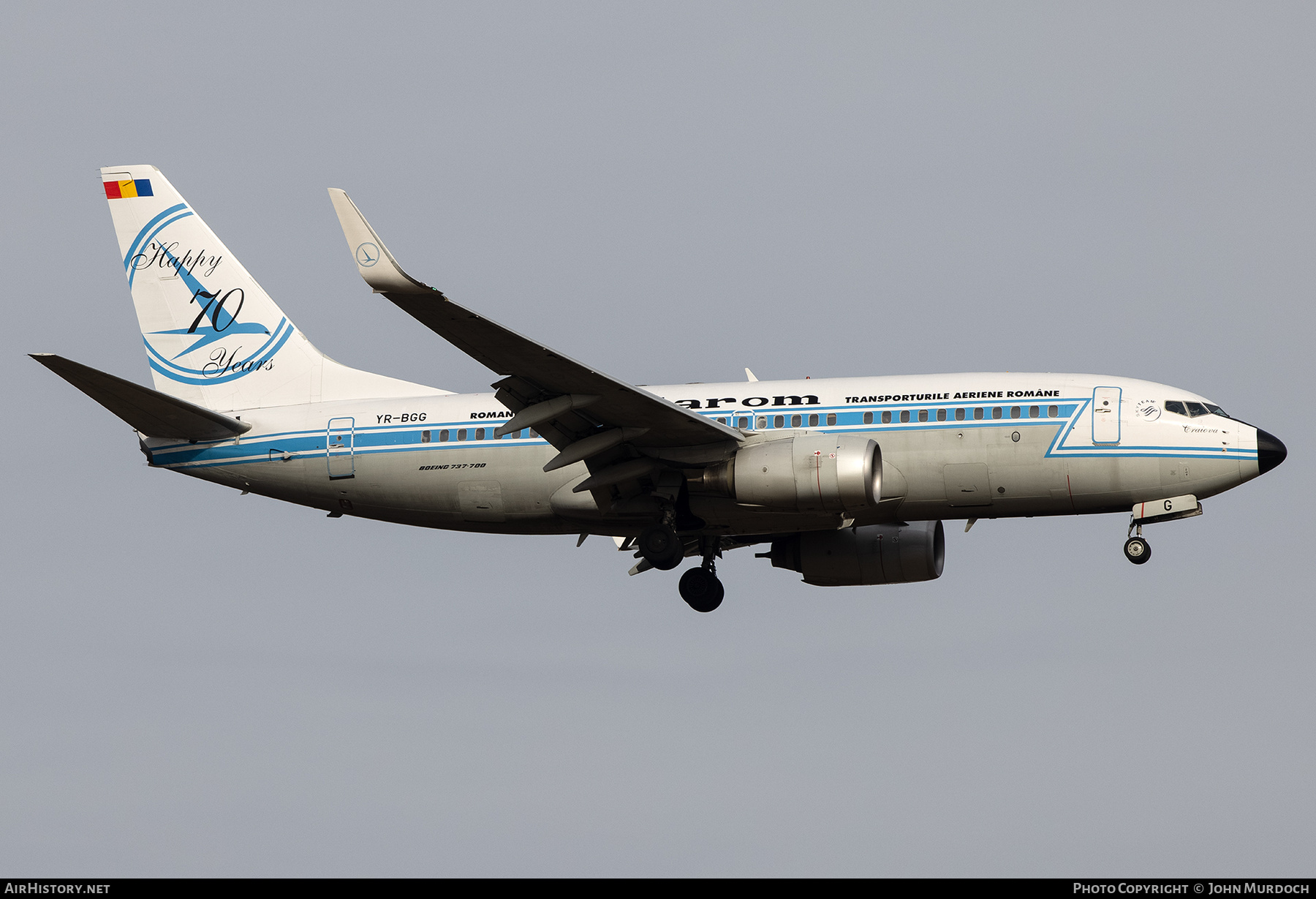 Aircraft Photo of YR-BGG | Boeing 737-78J | TAROM - Transporturile Aeriene Române | AirHistory.net #799929