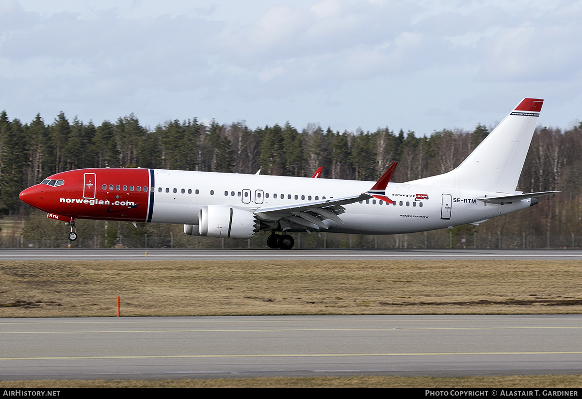 Aircraft Photo of SE-RTM | Boeing 737-8 Max 8 | Norwegian | AirHistory.net #799968