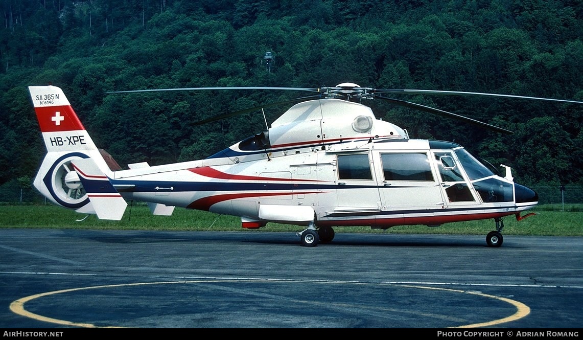 Aircraft Photo of HB-XPE | Aerospatiale AS-365N Dauphin 2 | Federal Office of Civil Aviation - FOCA | AirHistory.net #800013