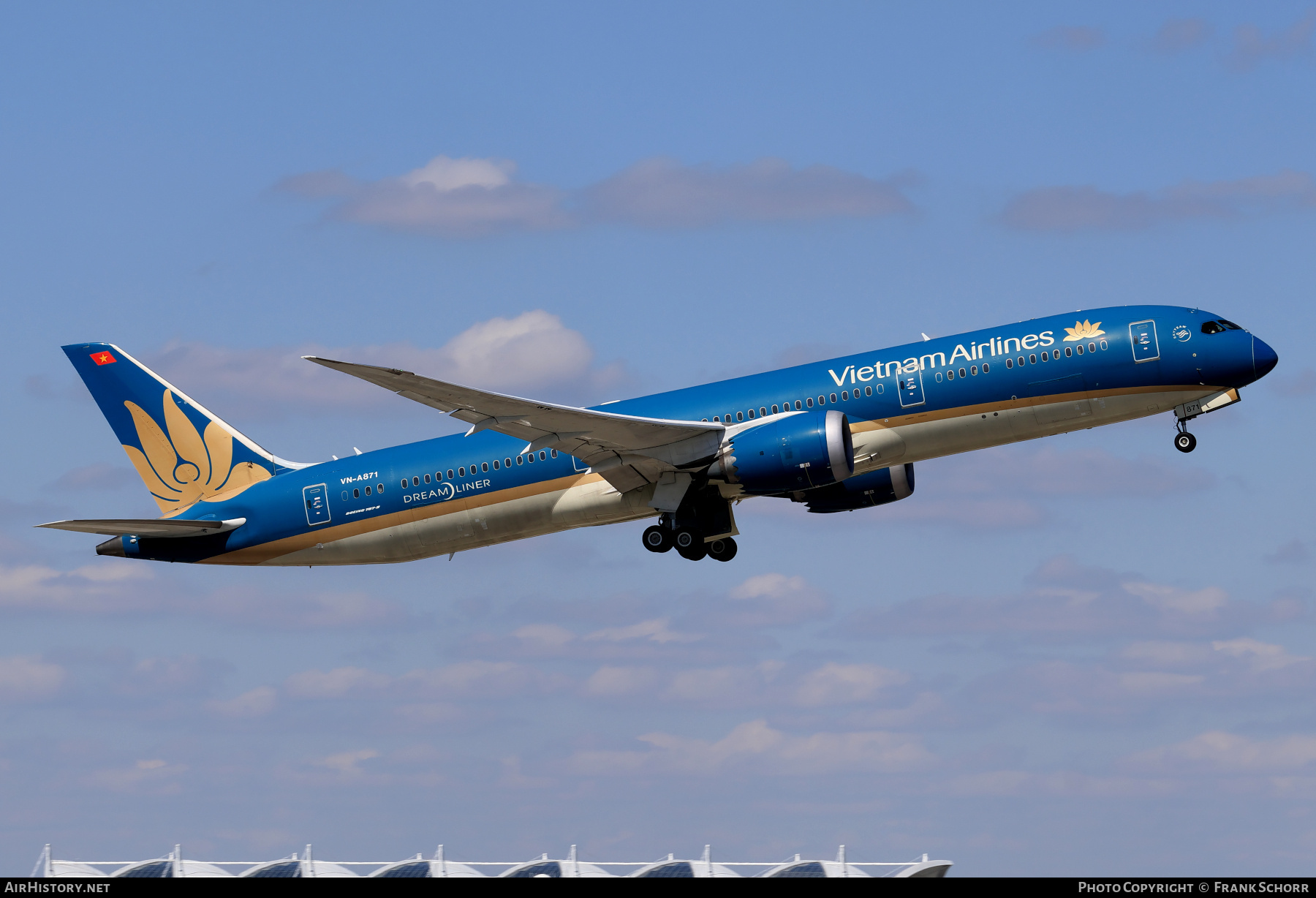 Aircraft Photo of VN-A871 | Boeing 787-9 Dreamliner | Vietnam Airlines | AirHistory.net #800024