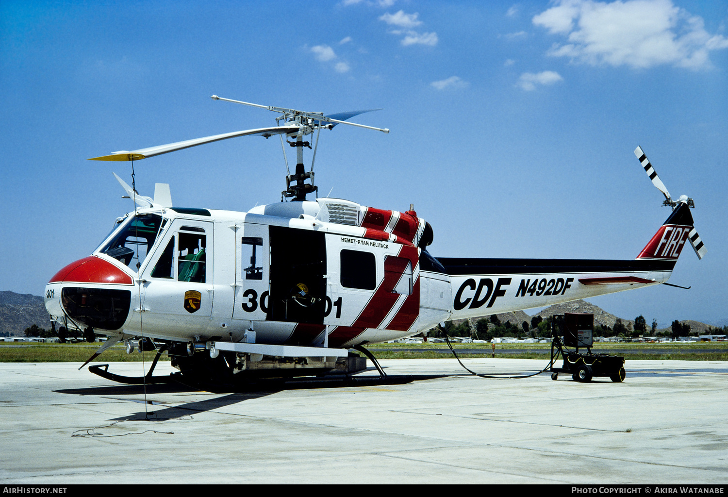 Aircraft Photo of N492DF / CDF 301 | Bell EH-1H Iroquois | Cal Fire - California Department of Forestry & Fire Protection | AirHistory.net #800038