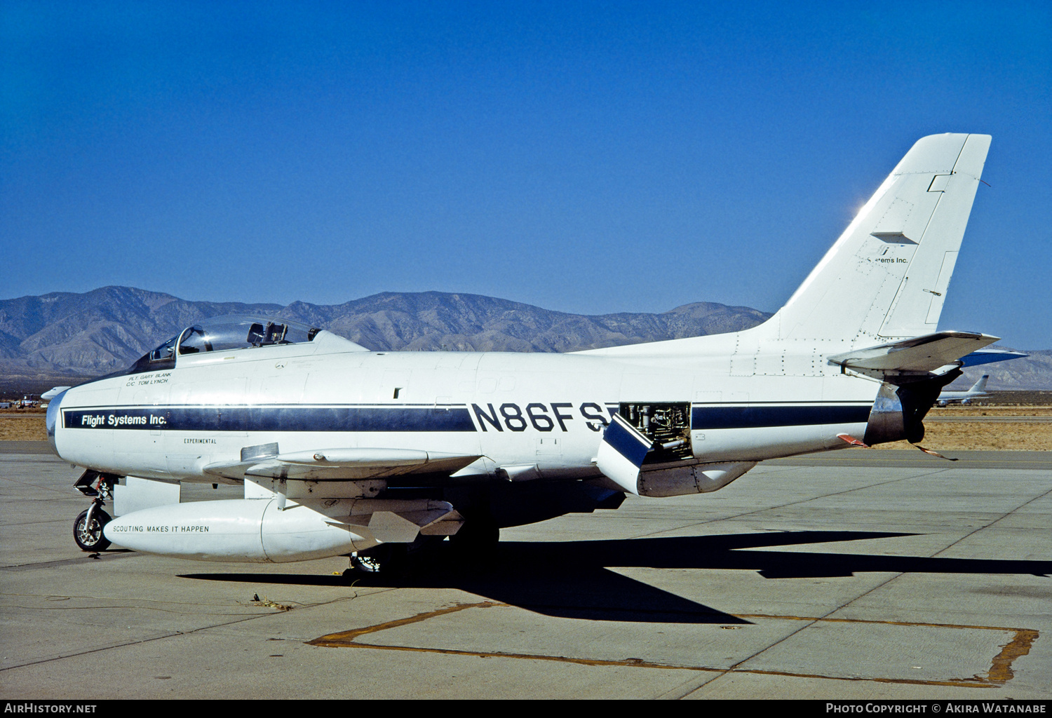 Aircraft Photo of N86FS | Canadair CL-13A Sabre 5 | Flight Systems Inc. | AirHistory.net #800041