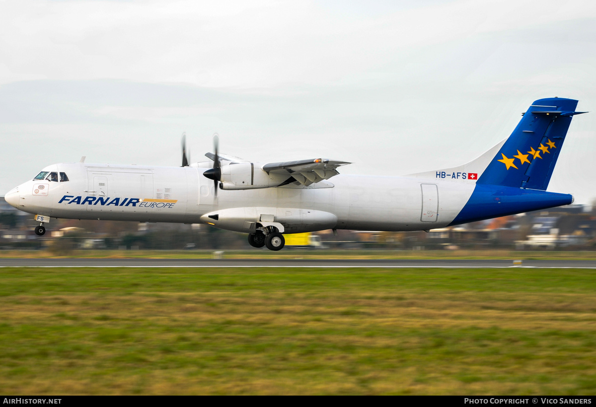 Aircraft Photo of HB-AFS | ATR ATR-72-201/F | Farnair Europe | AirHistory.net #800047
