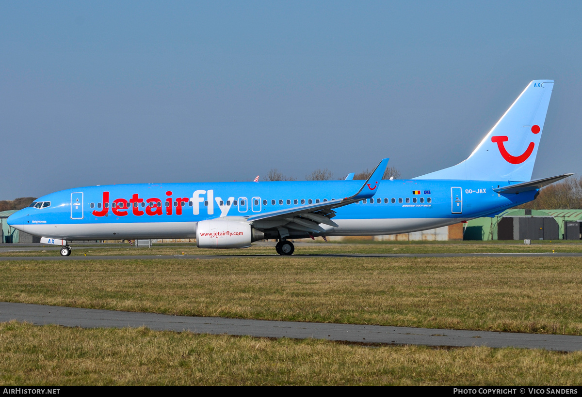 Aircraft Photo of OO-JAX | Boeing 737-8K5 | Jetairfly | AirHistory.net #800050