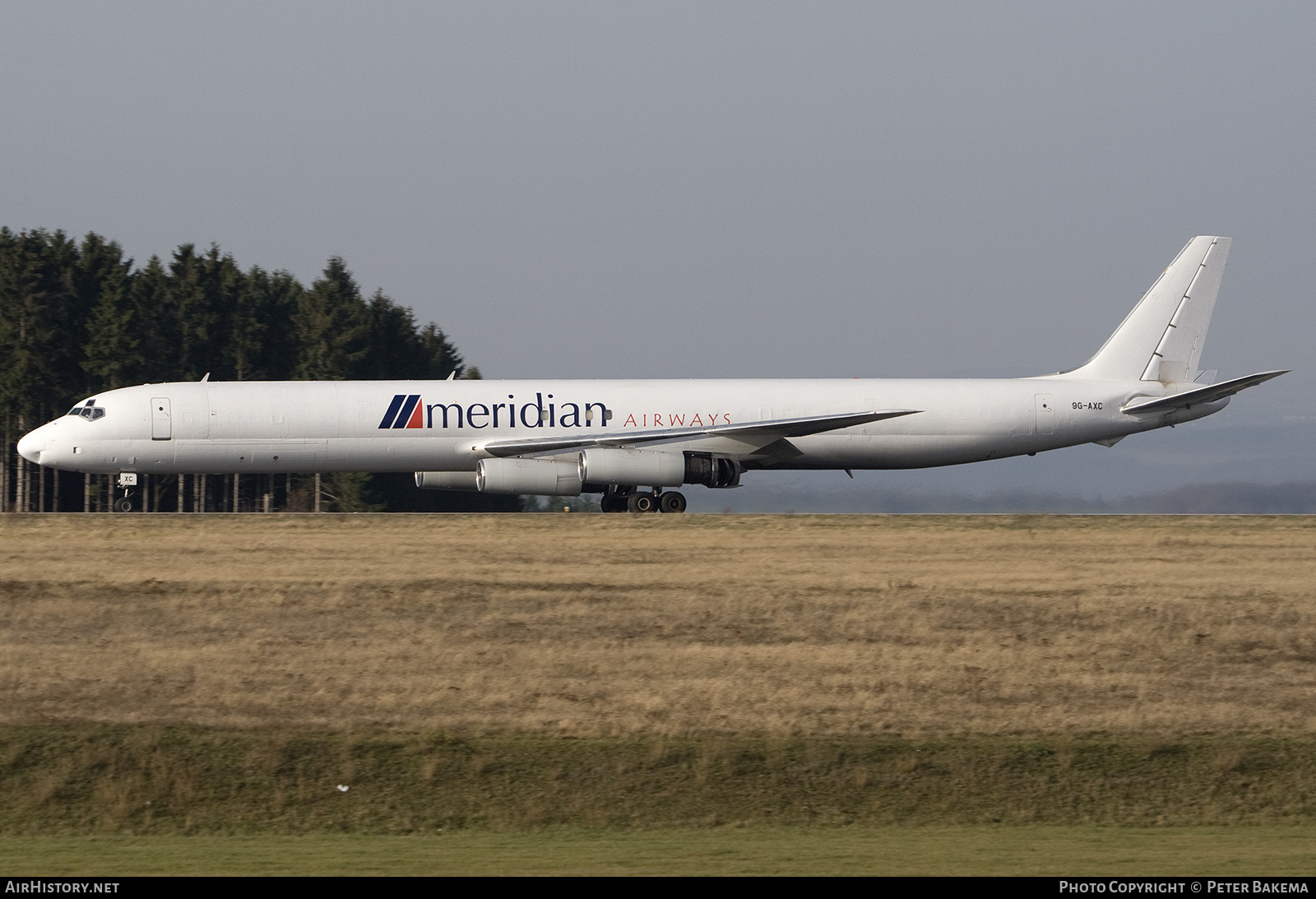 Aircraft Photo of 9G-AXC | Douglas DC-8-63(F) | Meridian Airways | AirHistory.net #800088