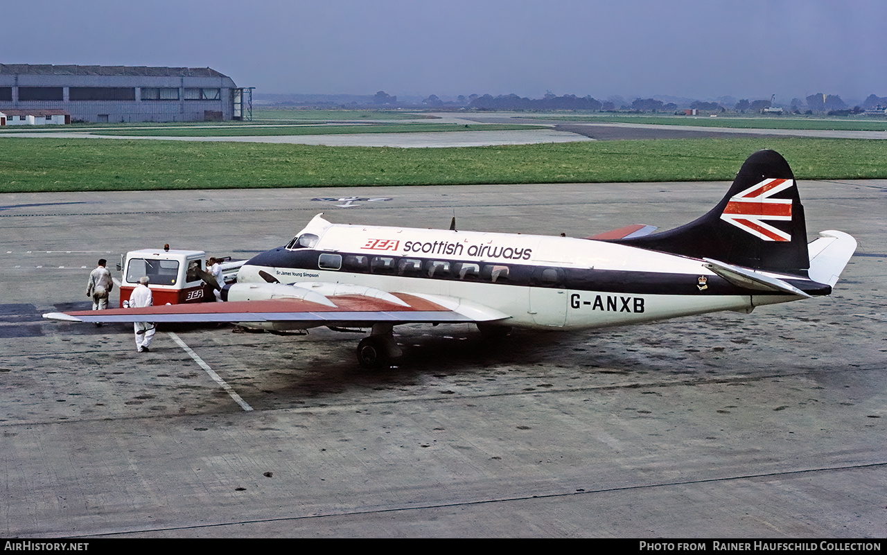 Aircraft Photo of G-ANXB | De Havilland D.H. 114 Heron 1B | BEA Scottish Airways - British European Airways | AirHistory.net #800151