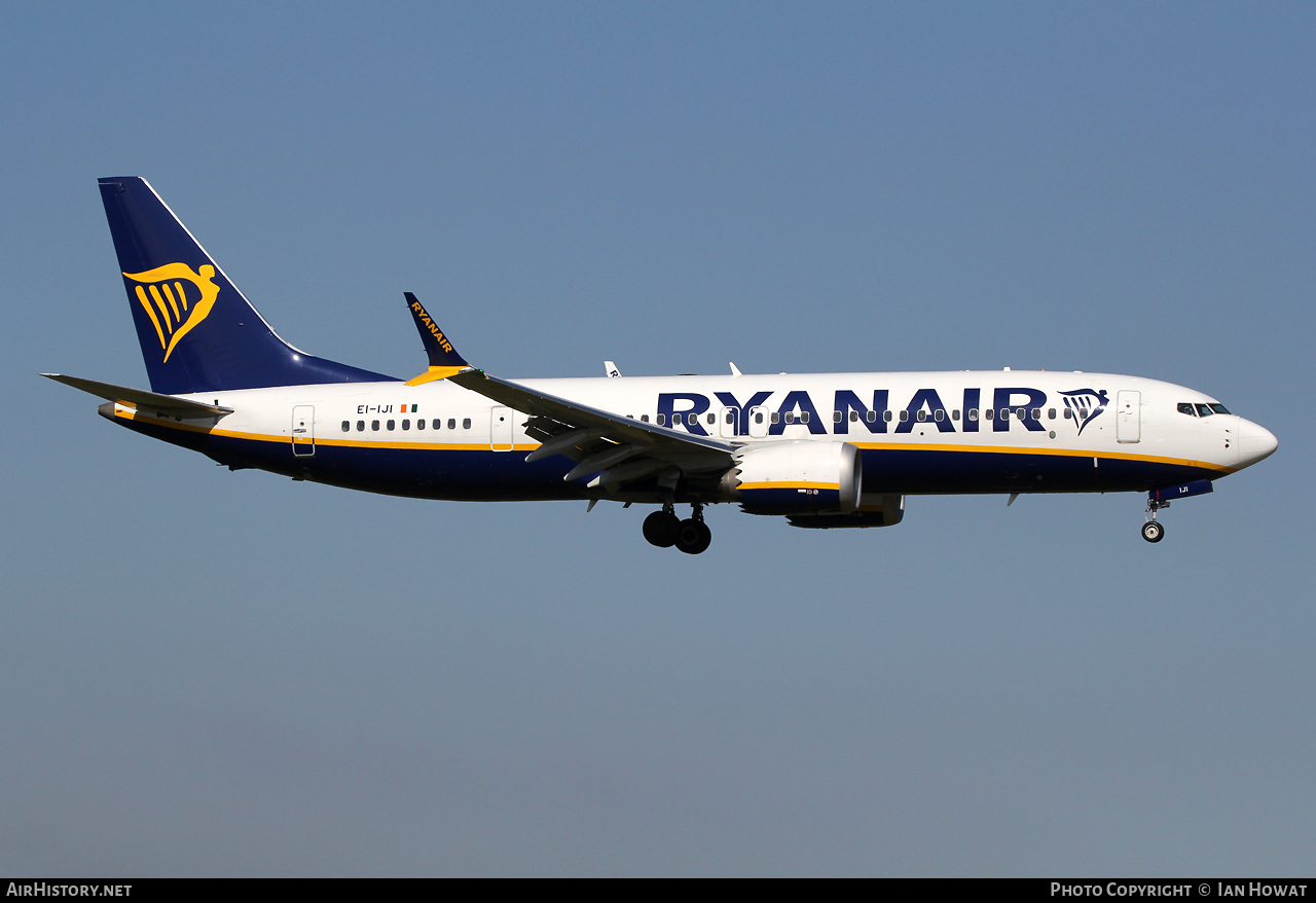 Aircraft Photo of EI-IJI | Boeing 737-8200 Max 200 | Ryanair | AirHistory.net #800204