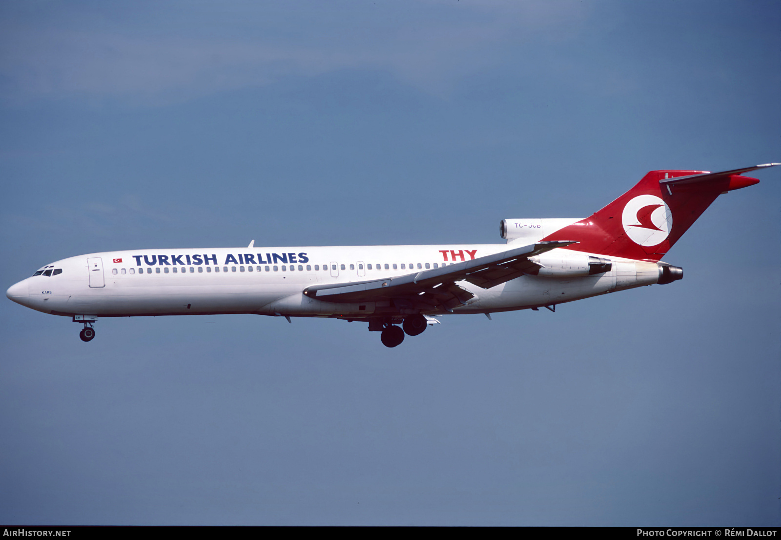 Aircraft Photo of TC-JCB | Boeing 727-2F2/Adv | THY Türk Hava Yolları - Turkish Airlines | AirHistory.net #800213