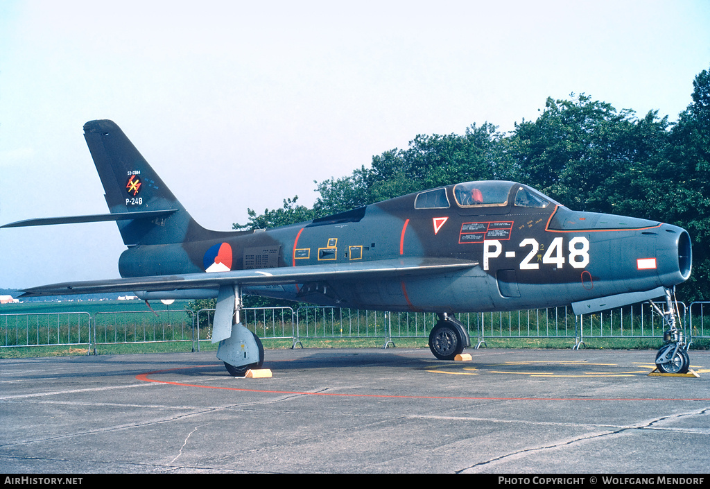 Aircraft Photo of P-248 / 53-6584 | Republic F-84F Thunderstreak | Netherlands - Air Force | AirHistory.net #800261