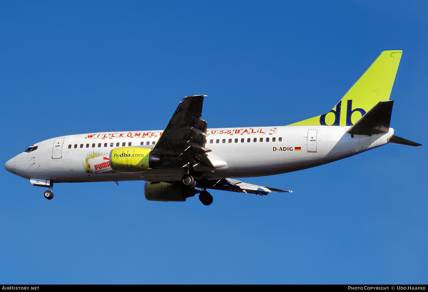 Aircraft Photo of D-ADIG | Boeing 737-3L9 | DBA - Deutsche BA | AirHistory.net #800318