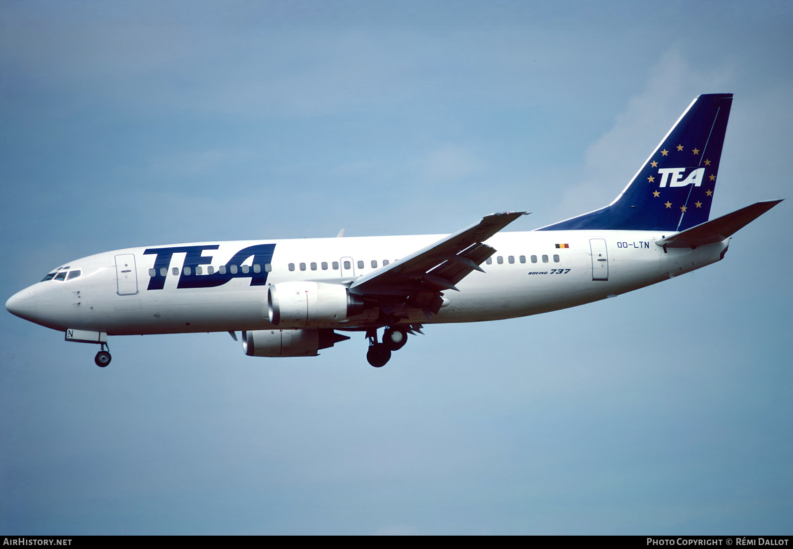 Aircraft Photo of OO-LTN | Boeing 737-3M8 | TEA - Trans European Airways | AirHistory.net #800321